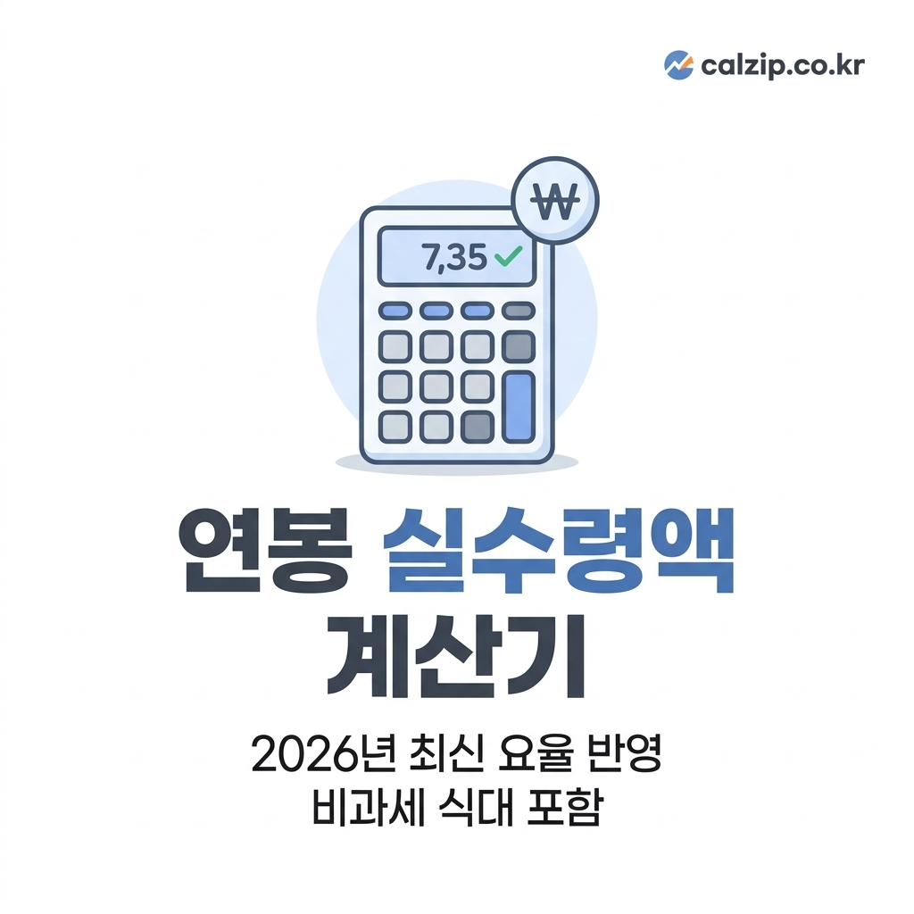 연봉 실수령액 계산기